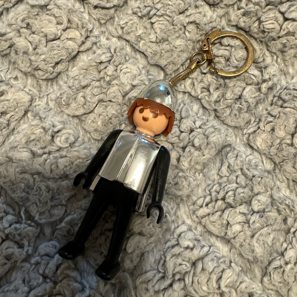 Vintage Geobra Playmobil keychain 1974